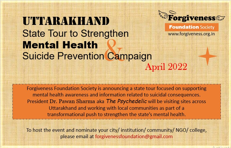 Uttarakhand State Tour to Strengthen Mental Health & Suicide Prevention Campaign