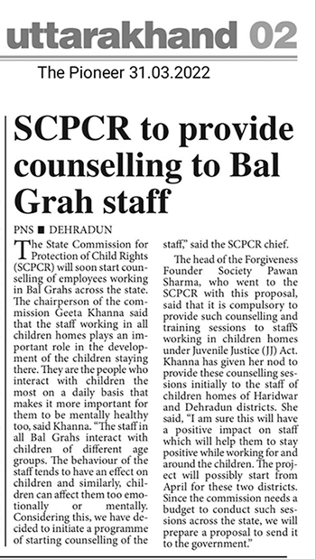 News Coverage of Training Proposal for CCI Homes