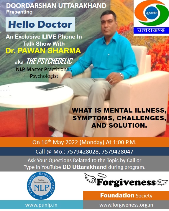 Hello Doctor DD Uttarakhand TV Channel Program with Dr. Pawan Sharma aka The Psychedelic
