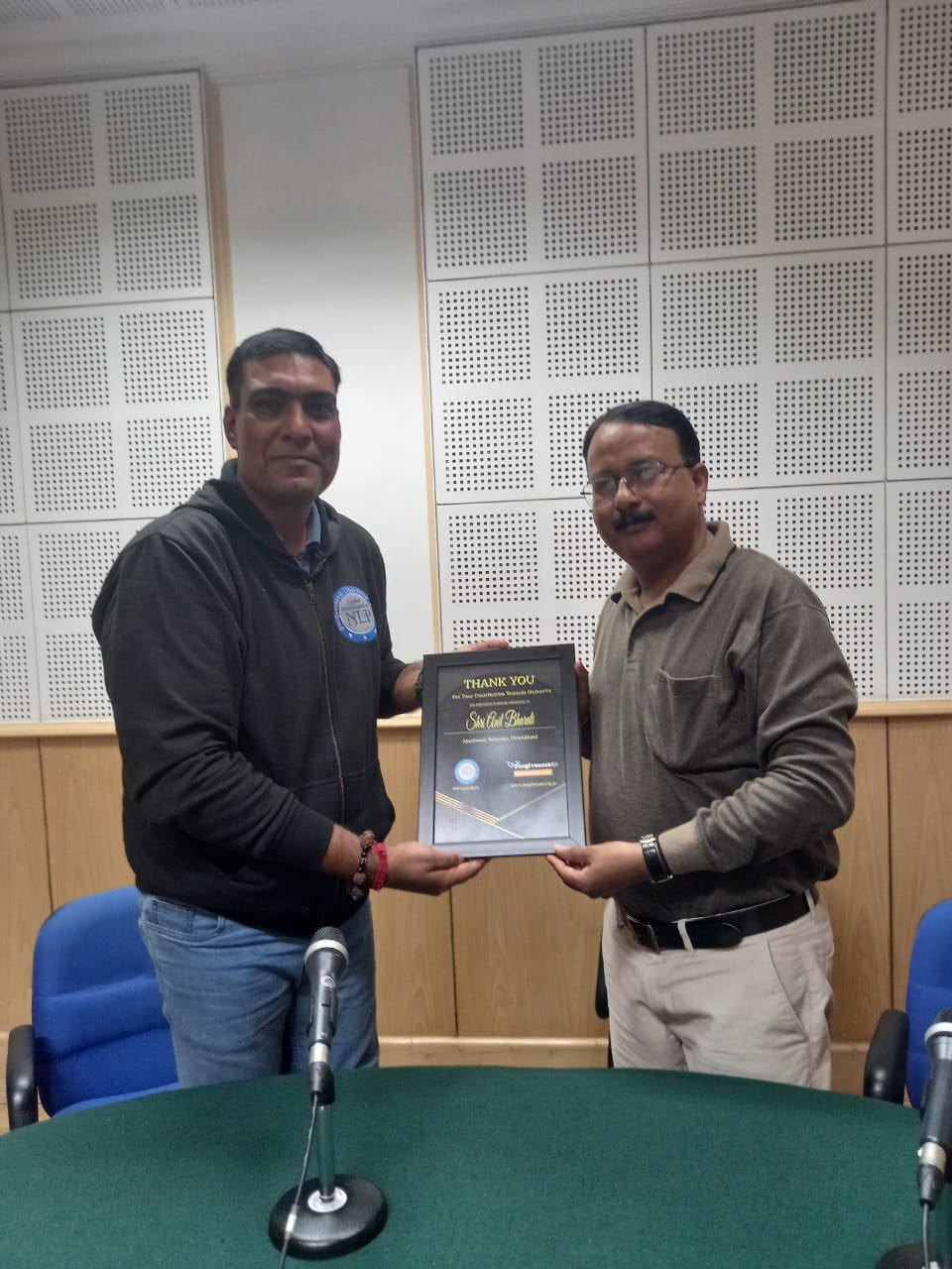 Forgiveness Foundation Society honoured Shri Anil Bharti of Akashvani for his contribution towards humanity